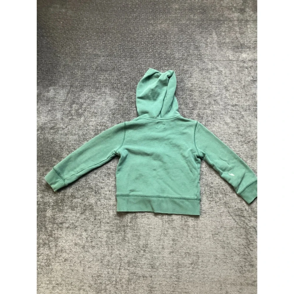 J.CREW Crewcuts French Terry Zip-Up Hoodie Girls XS 4-5 Green Cotton Long Sleeve